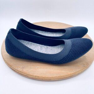 Allbirds Tree Breezers Shoes Womens 8.5 Blue Mesh Ballet Flats Minimalist